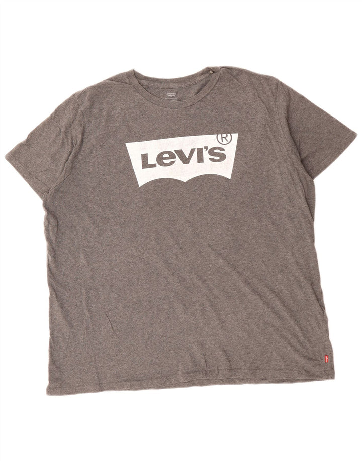 Tricou grafic pentru bărbați LEVI'S Top 2XL bumbac gri