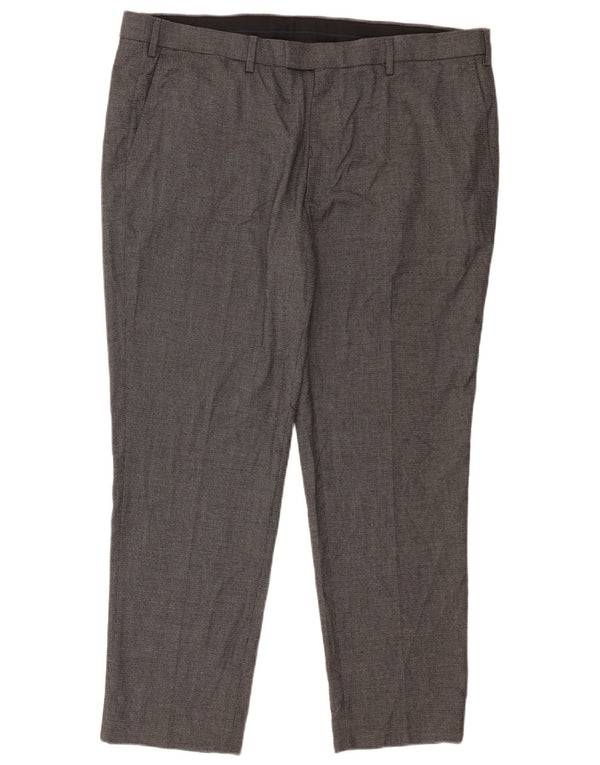 Marks & Spencer Pantaloni de costum pentru bărbați, croiți, L42 L28, gri