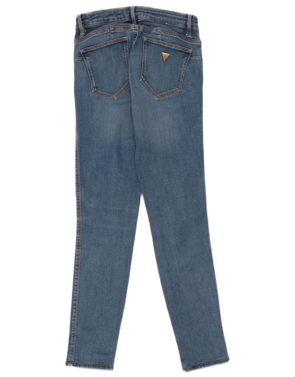 Blugi Guess Curvy X Skinny pentru fete 9-10 ani W25 L25 poliester albastru