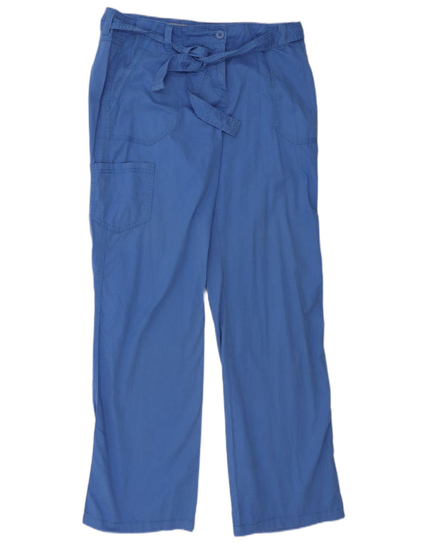 Pantaloni cargo drepti pentru femei Marks & Spencer UK 14 Large W36 L33 Blue