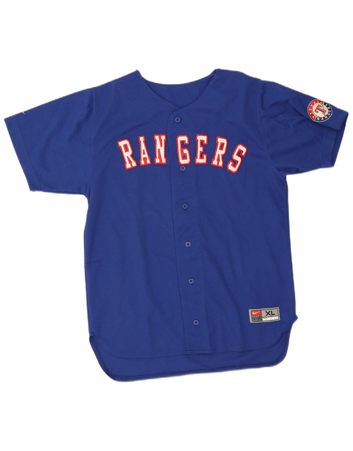 Tricou grafic Nike Băieți Rangers Top 13-14 ani XL Albastru Poliester