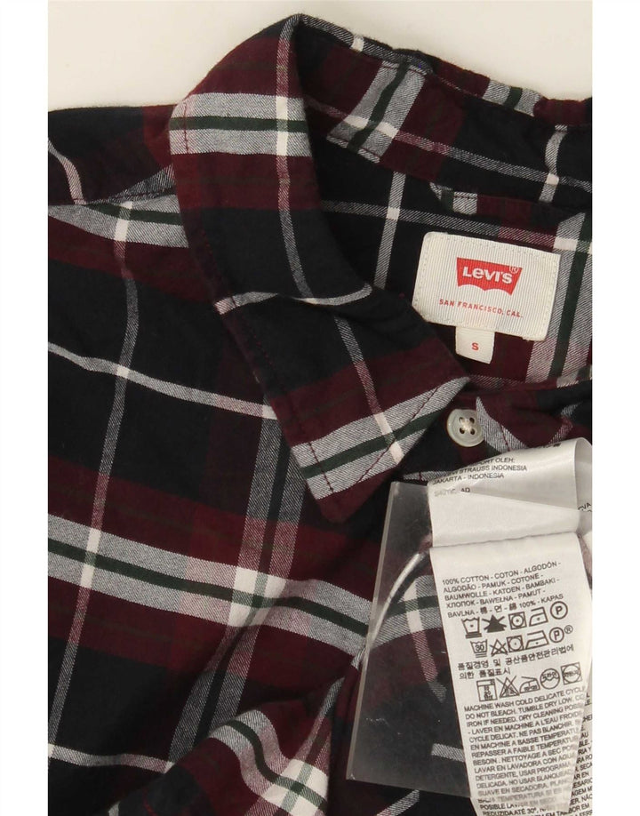Cămașă pentru bărbați Levi's Flannel Small Black Check Bumbac