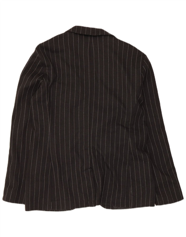 Jachetă blazer pentru bărbați Zara cu 2 nasturi UK 40 Poliester mare cu dungi negre