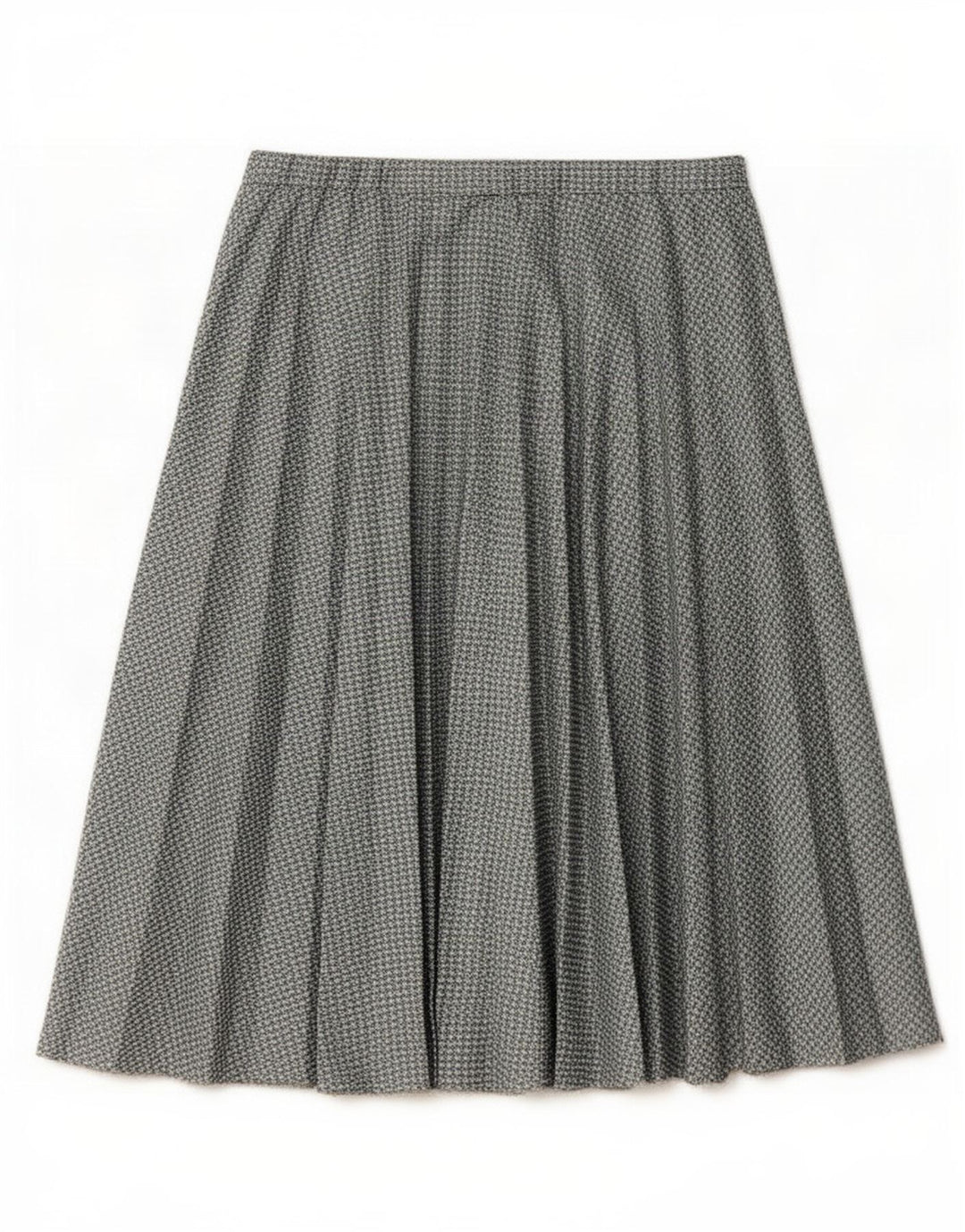 Fusta plisată Vintage pentru femei W30 Medium Gri Houndstooth