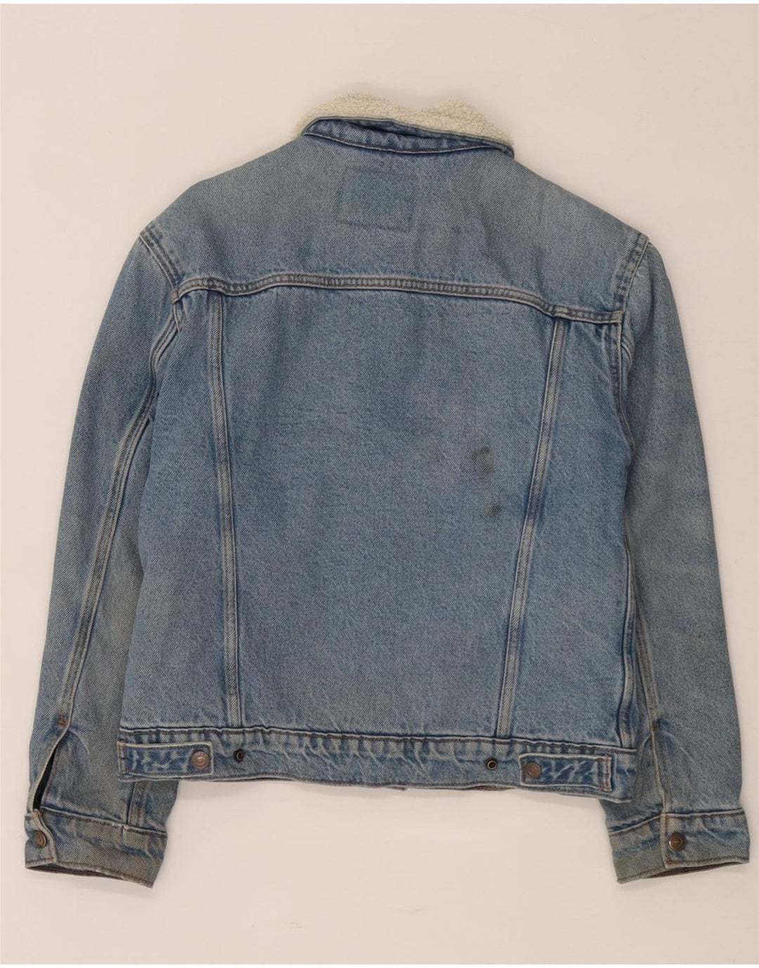 Jachetă de blugi Sherpa pentru bărbați Levi's UK 34 XS Bumbac albastru