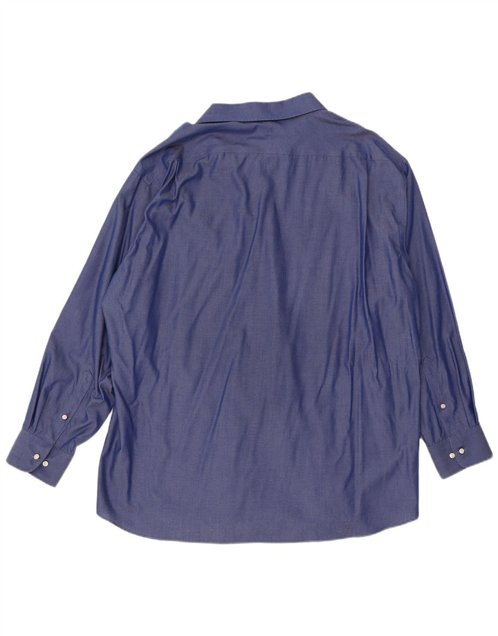 Cămașă Tommy Hilfiger pentru bărbați, cu formă regulată, mărimea 18 2XL, bumbac albastru