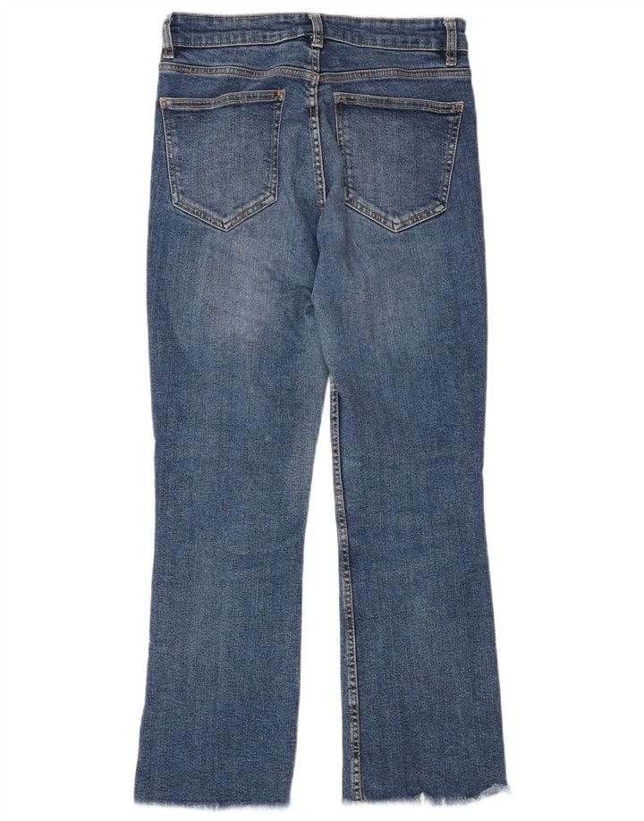 Blugi Zara Femei Bootcut EU 38 Mici W28 L26 Albastru
