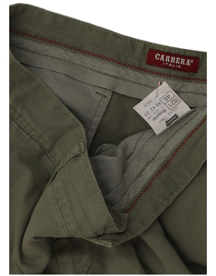 Pantaloni scurți chino pentru bărbați Carrera IT 48 Medium W33 Kaki Bumbac