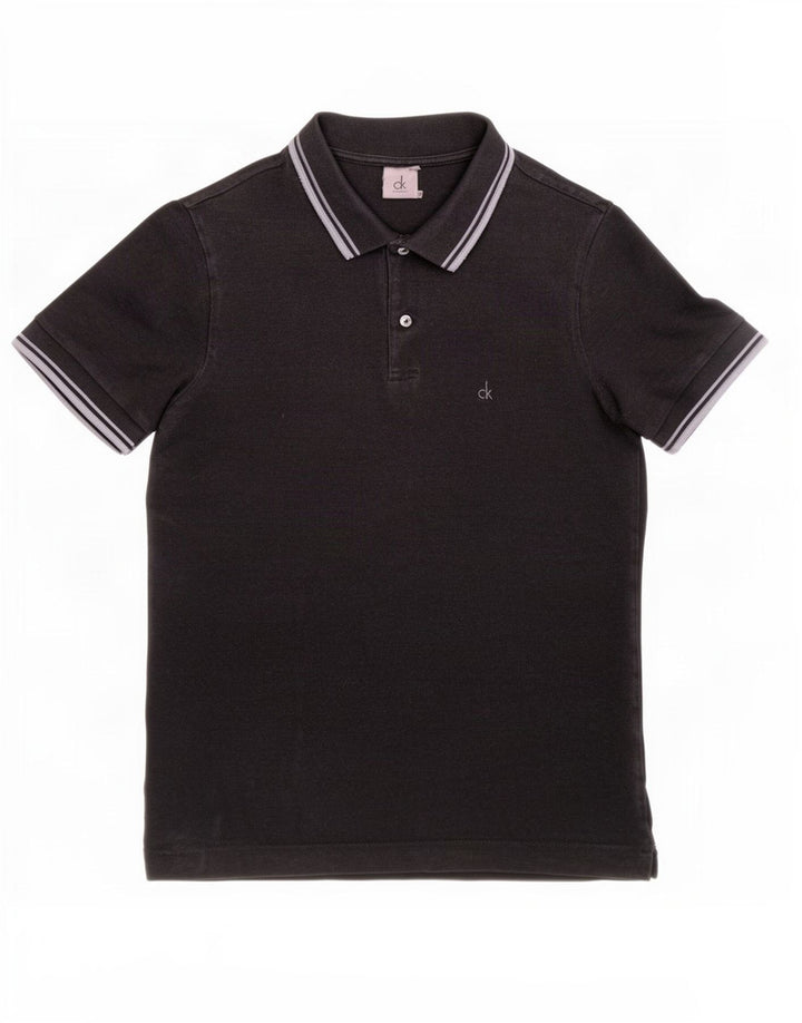 Cămașă polo Calvin Klein pentru bărbați, cu dungi negre, mici