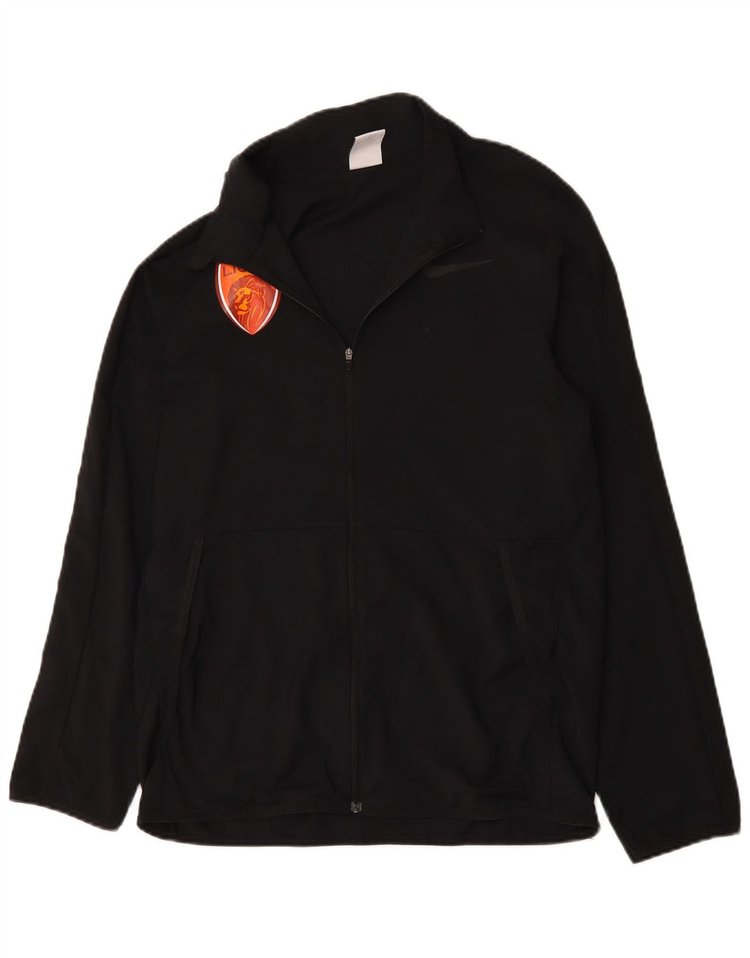 Jachetă de top Nike Dri Fit Graphic pentru bărbați, poliester negru mic
