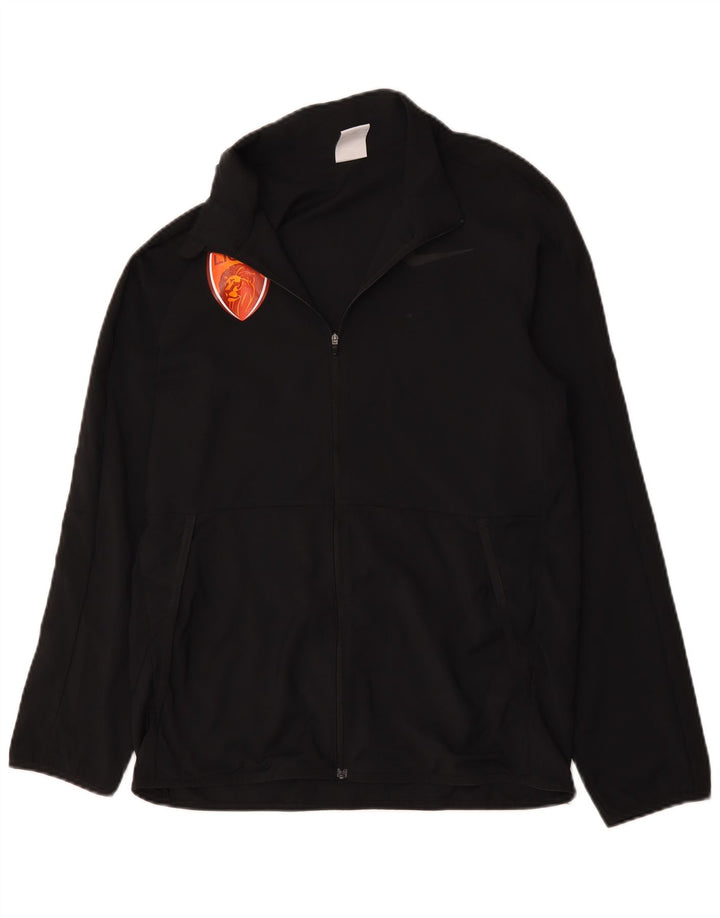 Jachetă de top Nike Dri Fit Graphic pentru bărbați, poliester negru mic