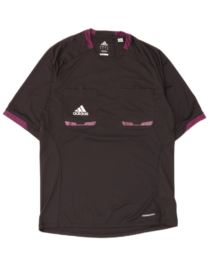 Tricou Adidas Climacool pentru bărbați Top Mediu Negru Poliester Bloc de culoare