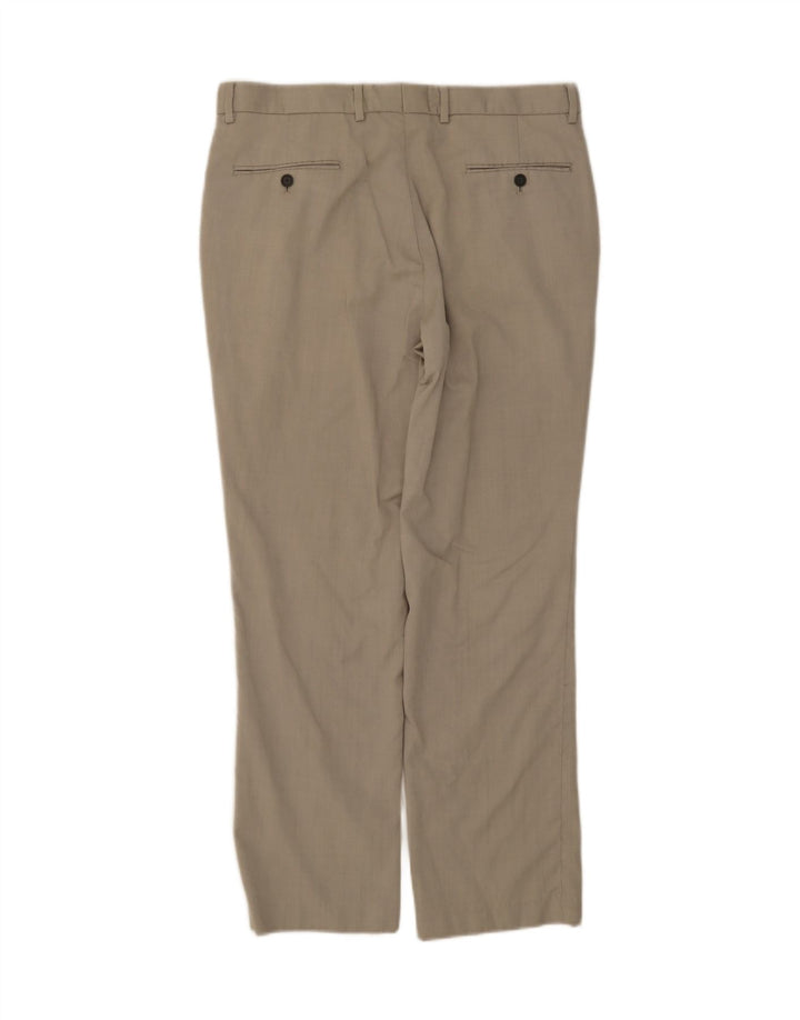 NAUTICA Mens Slim Chino Trousers W34 L30 Grey Wool Vintage Nautica and Second-Hand Nautica from Messina Hembry 