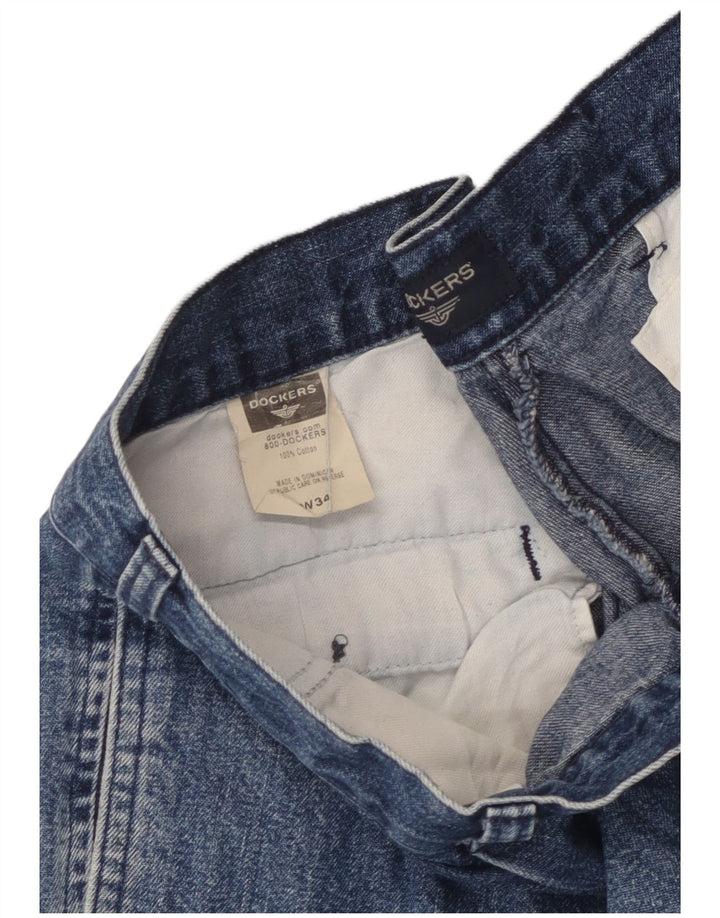 Pantaloni scurti denim Dockers pentru femei W34, mare, albastru, bumbac