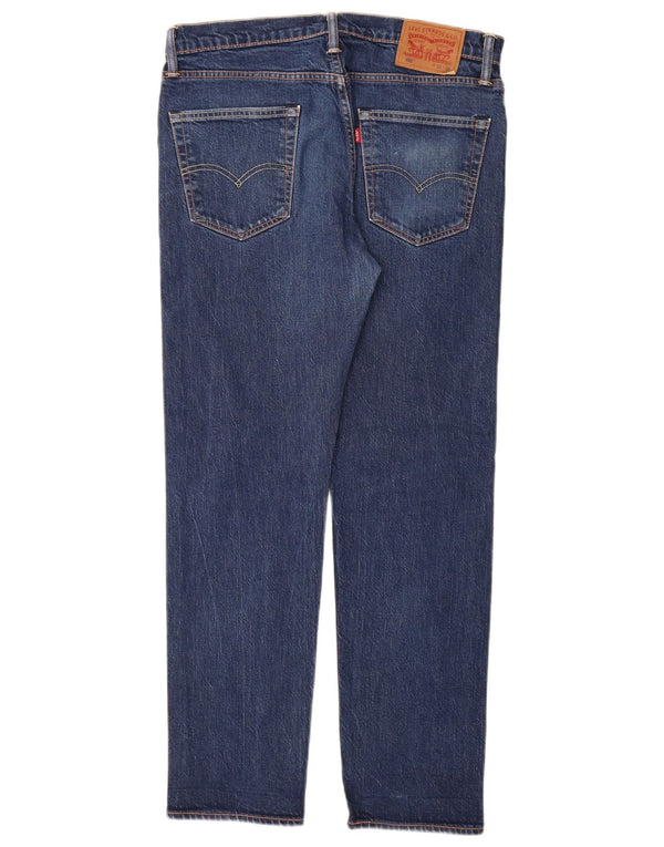 Blugi conici pentru bărbați Levi's 502 Slim W33 L32 Bumbac albastru