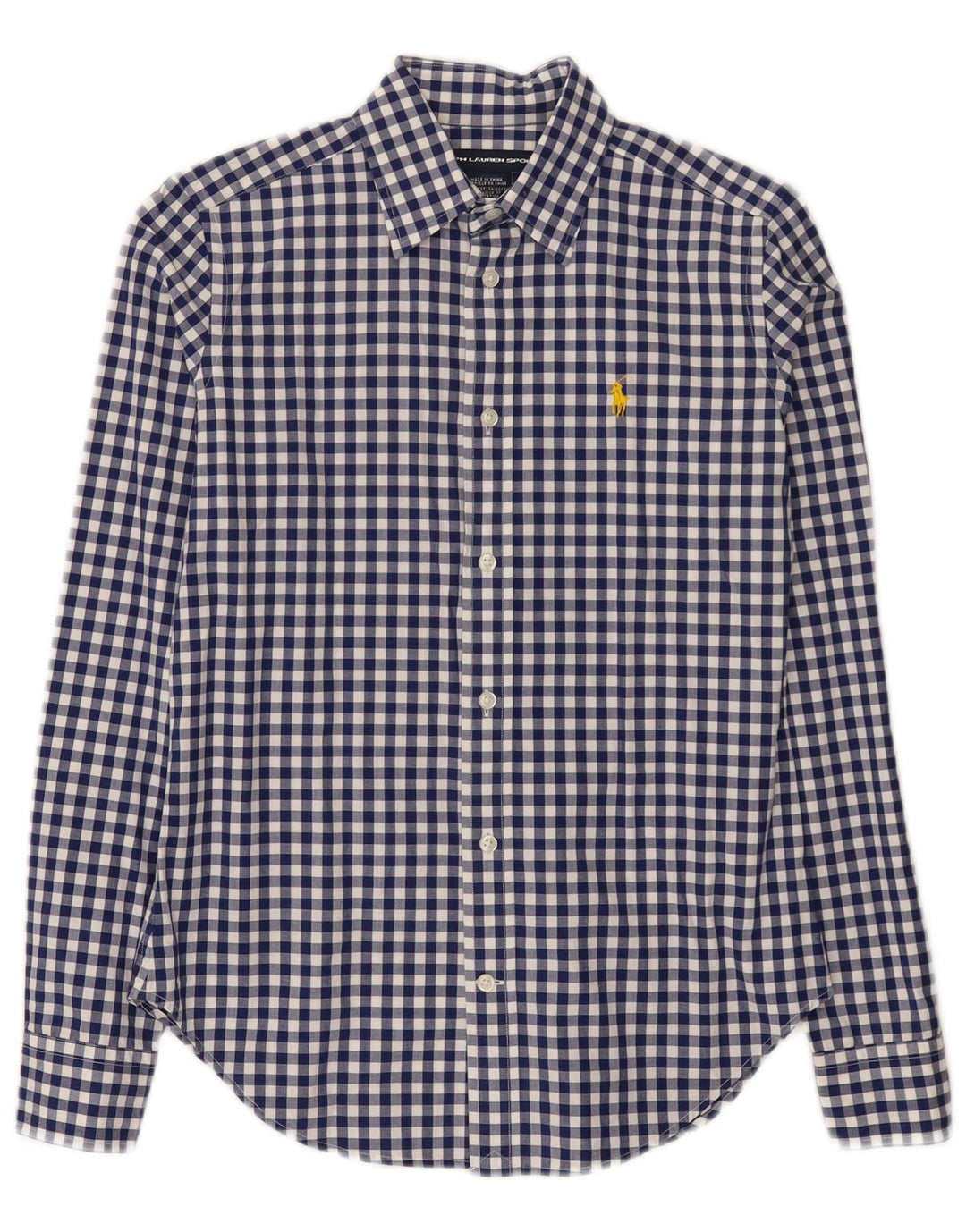 Cămașă pentru femei Ralph Lauren US 6 Medium Blue Gingham Bumbac
