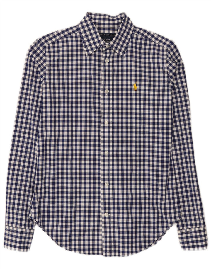 Cămașă pentru femei Ralph Lauren US 6 Medium Blue Gingham Bumbac