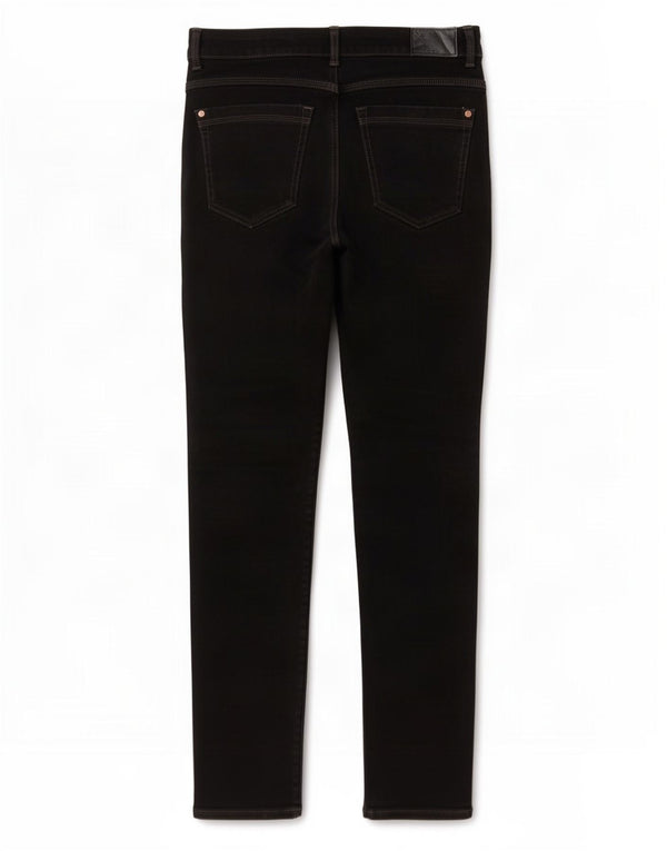 Marks & Spencer Blugi Magic Slim pentru femei UK 12 Medium W28 L28 Bumbac negru