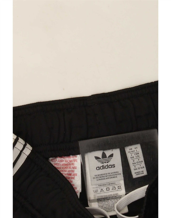 Adidas Băieți Pantaloni Trening Pantaloni Joggeri 13-14 Ani Poliester Negru