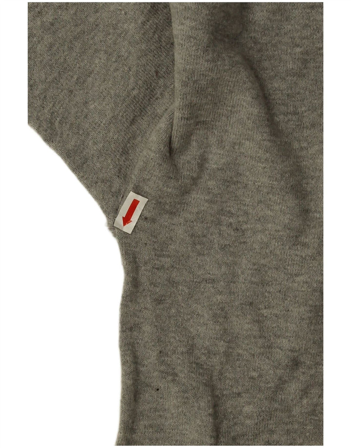 Pulover supradimensionat pentru femei Zara, cu gât de barcă, UK 14 Medium Gri Pete