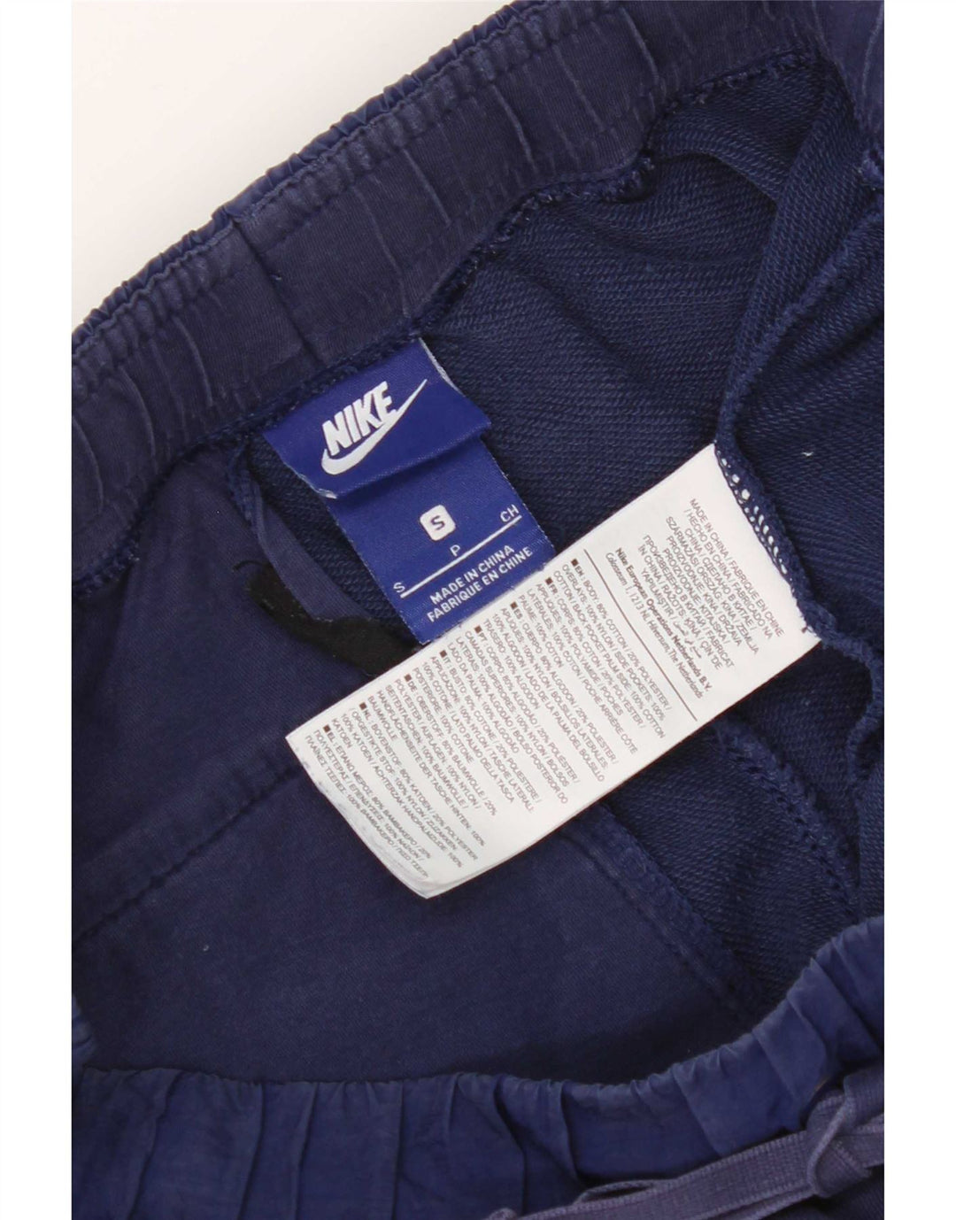 Pantaloni de trening Nike pentru bărbați cu grafică, bumbac, albastru, mici