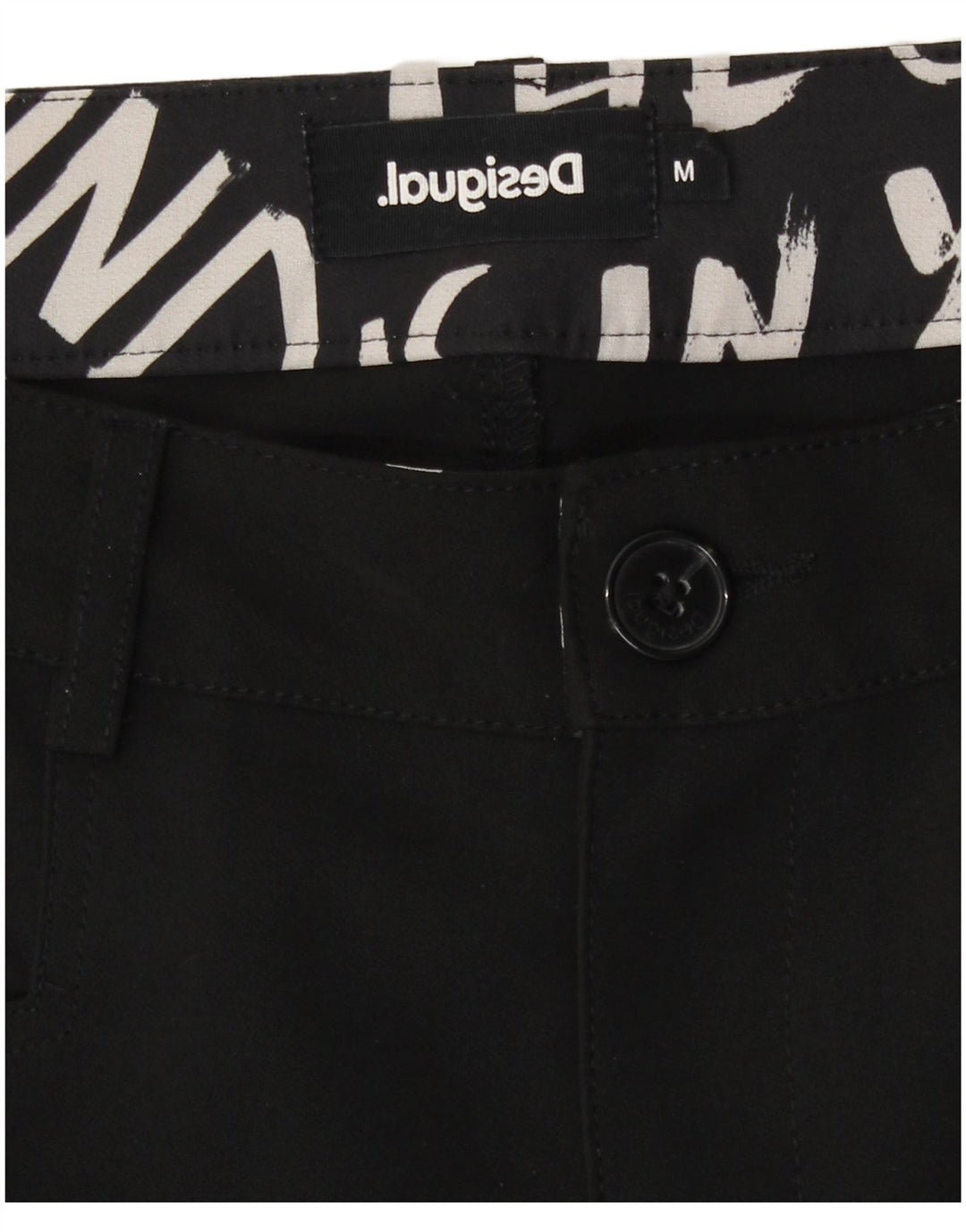 Pantaloni casual slim pentru femei Desigual L28 L28 Negru