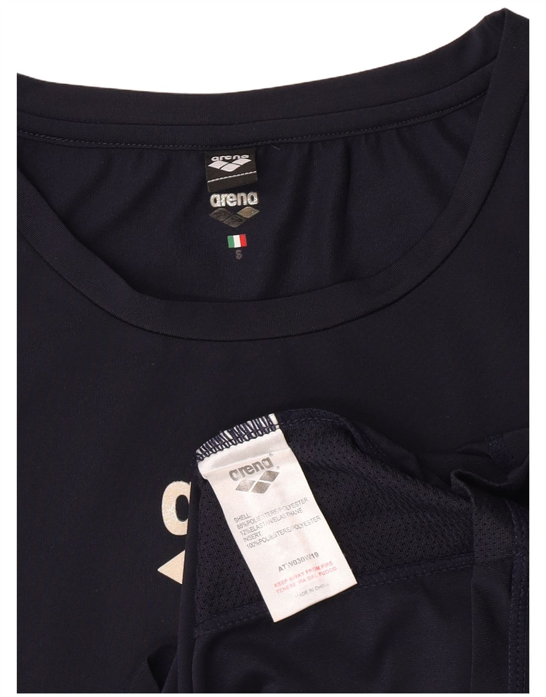 Tricou grafic Arena pentru femei Top UK 10 Poliester bleumarin mic