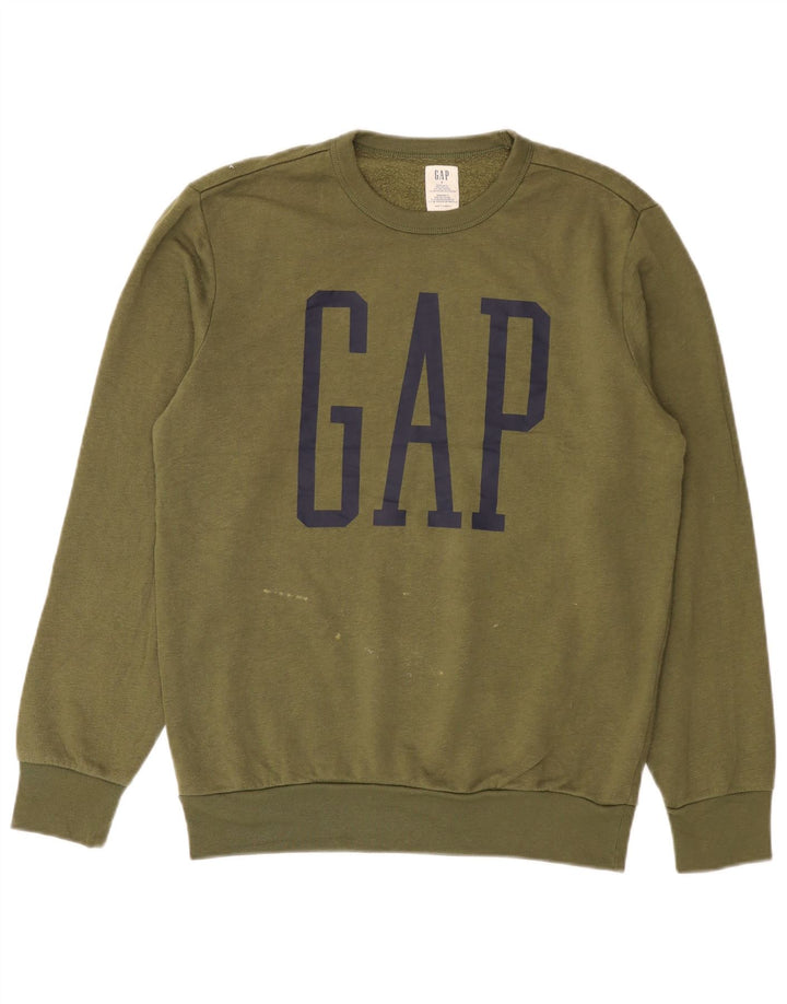 Hanorac grafic Gap pentru bărbați Jumper Mic Kaki Bumbac