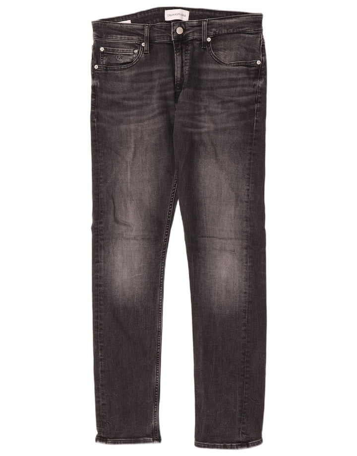 Blugi slim pentru bărbați Calvin Klein W32 L32 bumbac gri