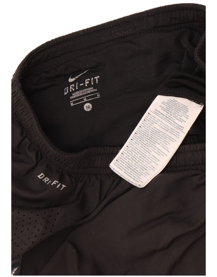 Pantaloni scurți sport NIKE Dri Fit pentru bărbați, poliester mediu negru