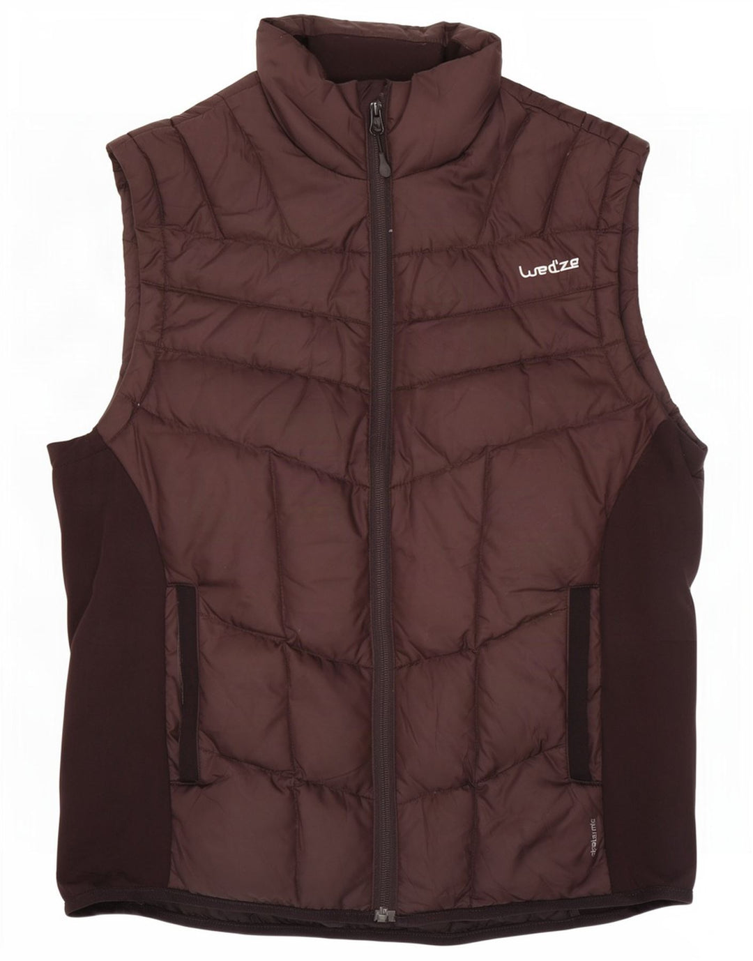 Wed Ze Gilet căptușit pentru bărbați UK 38 Medium Brown Colorblock Poliamidă