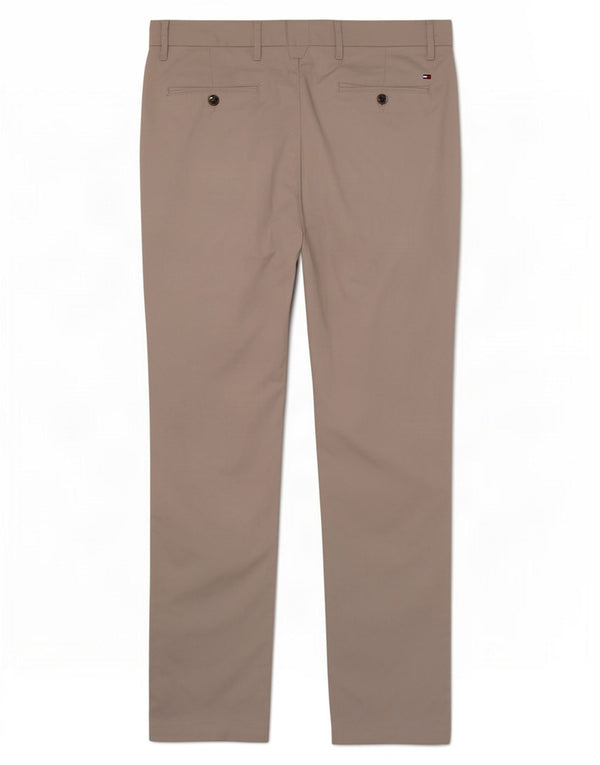 Pantaloni chino drepți pentru bărbați Tommy Hilfiger W34 L31 bumbac gri
