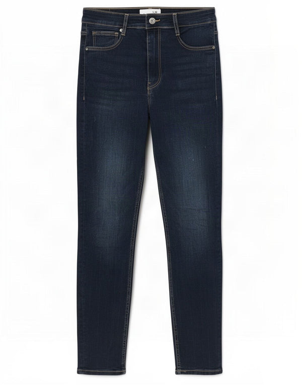 Zara Womens Skinny Jeans EU 38 Small W28 L28 Navy Blue Cotton