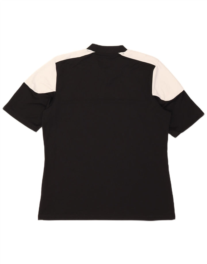 Tricou Adidas Climalite pentru bărbați Top mare, negru, poliester color bloc
