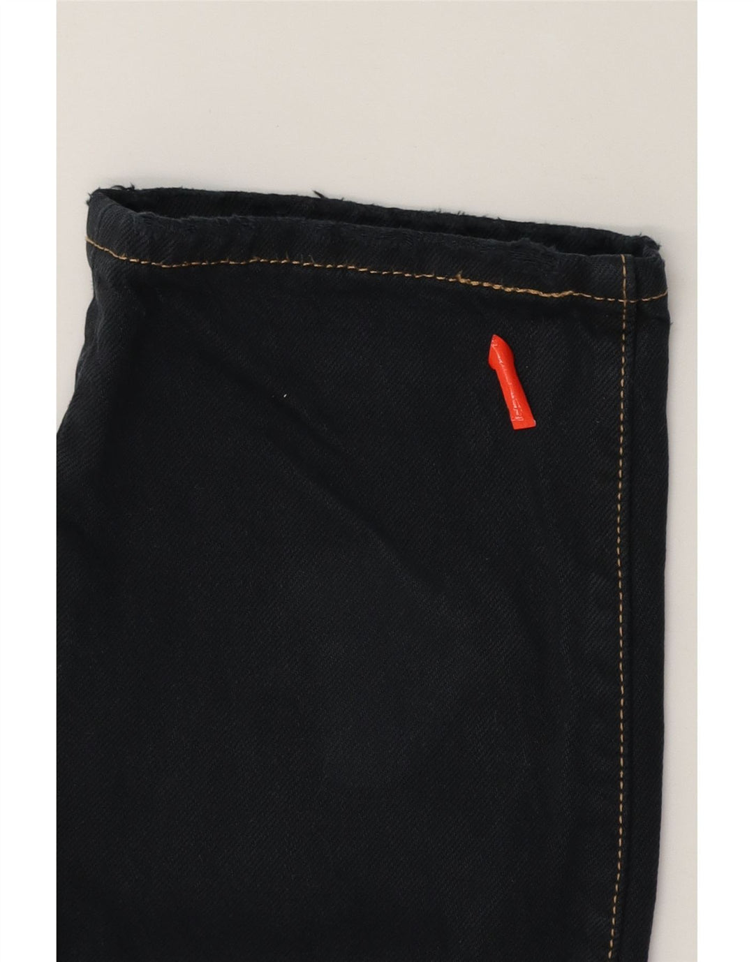 LEVI'S Womens Straight Jeans W25 L30 Navy Blue Cotton Vintage Levi's and Second-Hand Levi's from Messina Hembry 