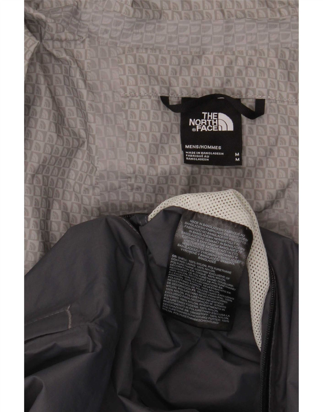 Jachetă de ploaie cu glugă pentru bărbați The North Face UK 38, nailon gri mediu