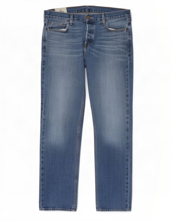 Blugi drepte pentru bărbați Hollister W36 L32 Bumbac albastru