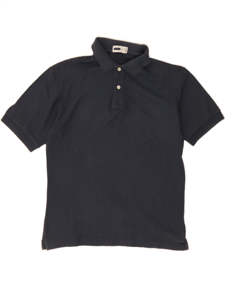 FILA Mens Polo Shirt Small Navy Blue Cotton Vintage Fila and Second-Hand Fila from Messina Hembry 