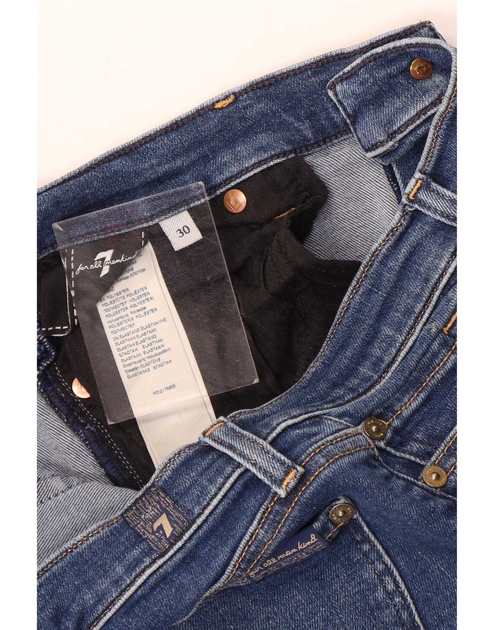 Blugi skinny pentru femei 7 For All Mankind L30 L30 Poliester albastru