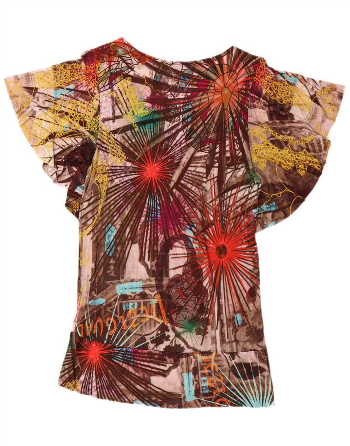 Bluză Desigual Femei Top UK 18 XL Multicolor Patchwork Viscose