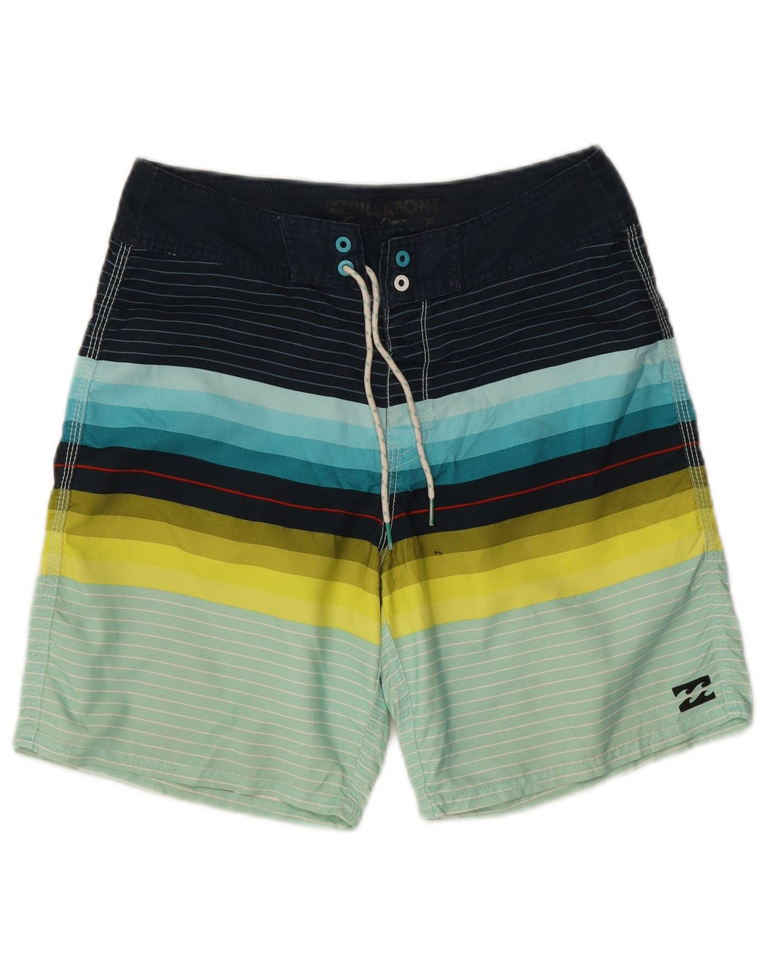 Pantaloni scurți de înot Billabong băieți 15-16 ani poliester cu dungi multicolore