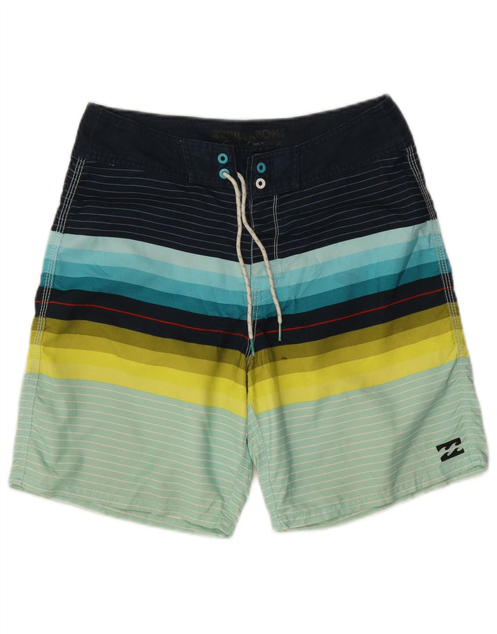 Pantaloni scurți de înot Billabong băieți 15-16 ani poliester cu dungi multicolore
