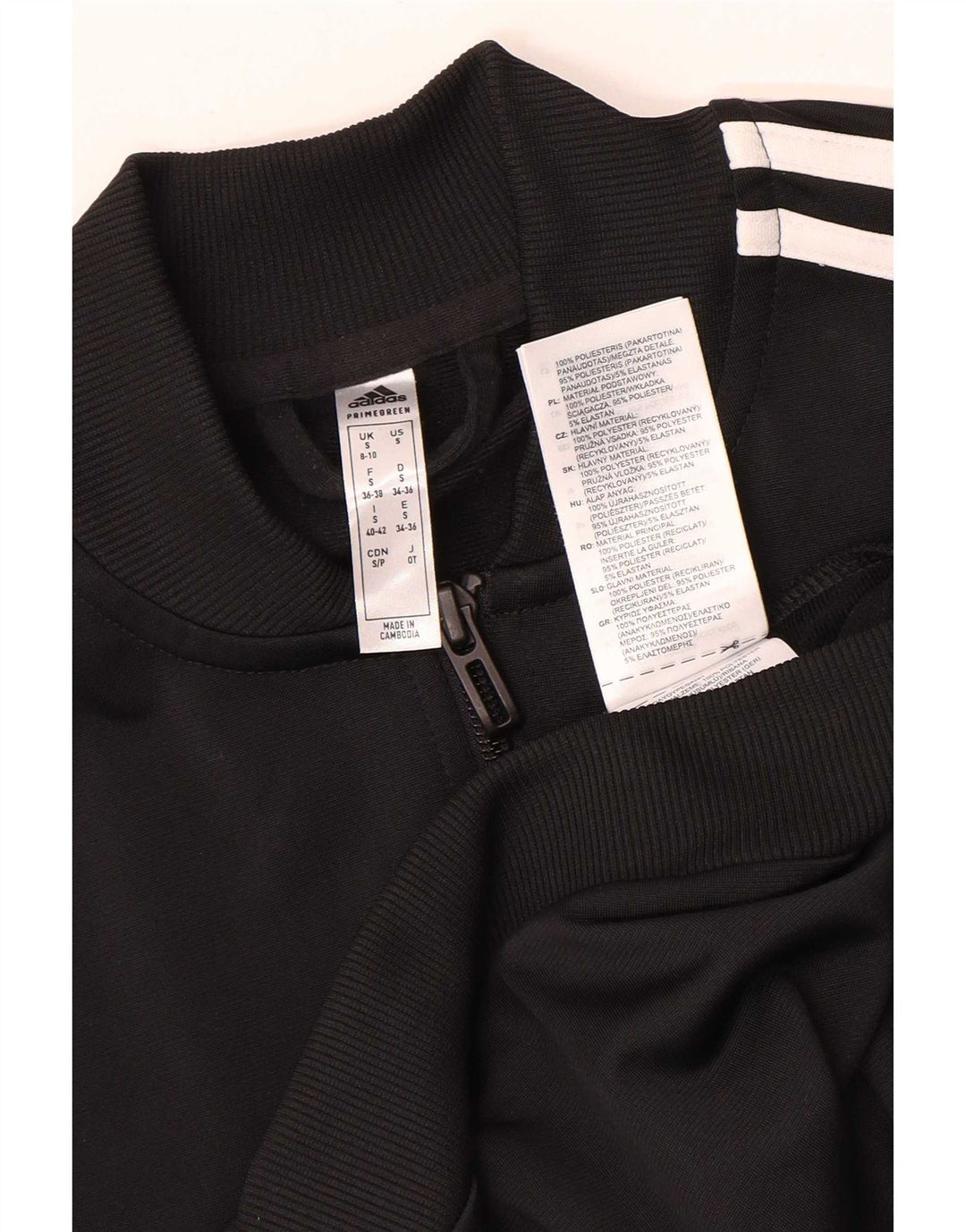 Jachetă de trening pentru femei Adidas UK 8/10 Poliester negru mic