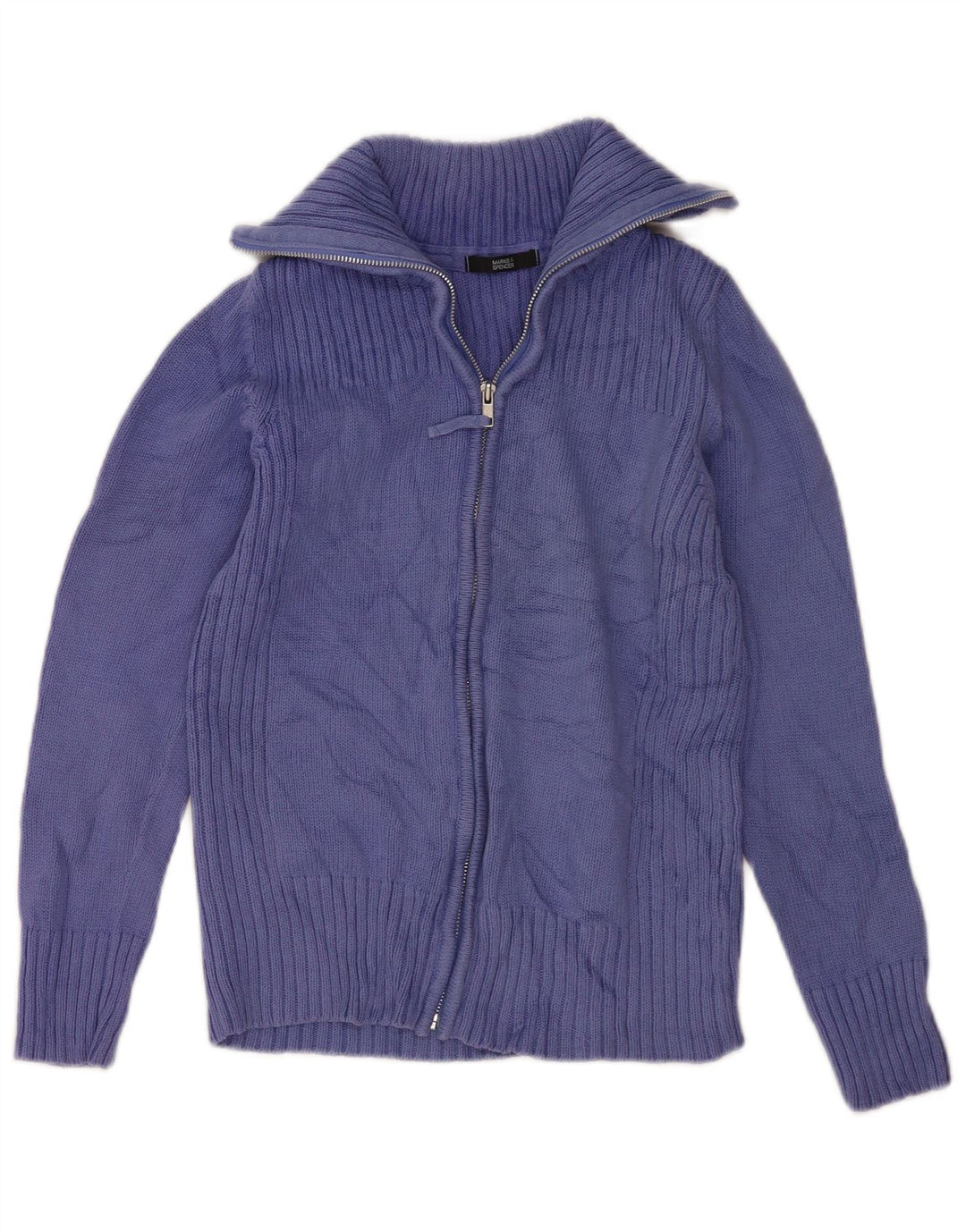 Pulover cardigan pentru femei Marks & Spencer UK 12 bumbac violet mediu