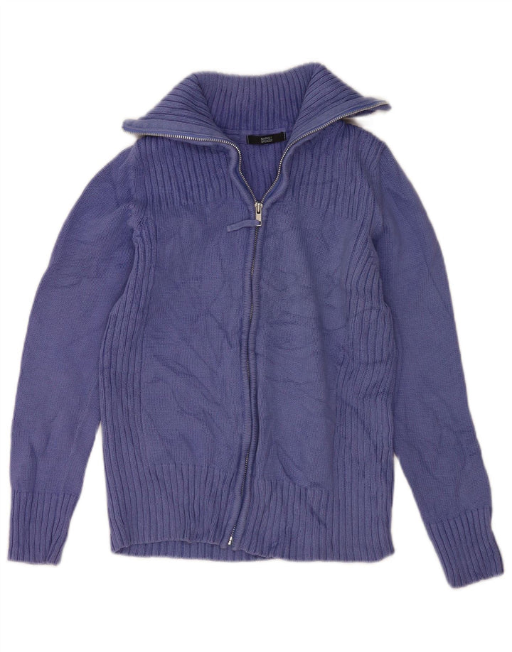 Pulover cardigan pentru femei Marks & Spencer UK 12 bumbac violet mediu