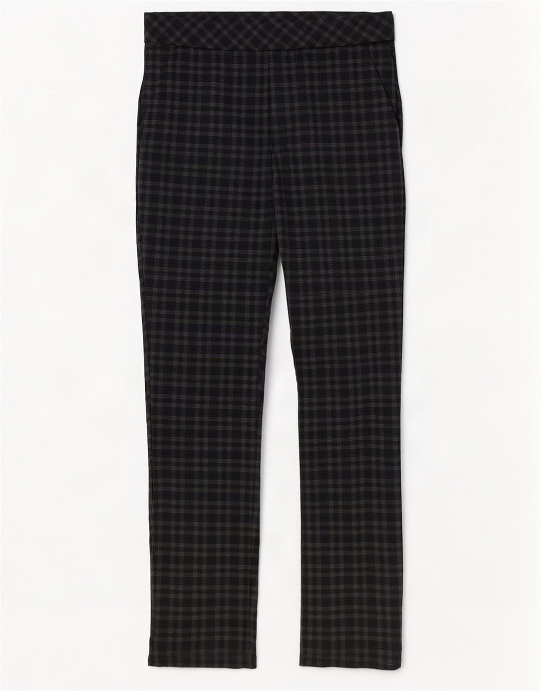 Pantaloni casual pentru femei Marks & Spencer UK 12 Medium W30 L29 Brown Check