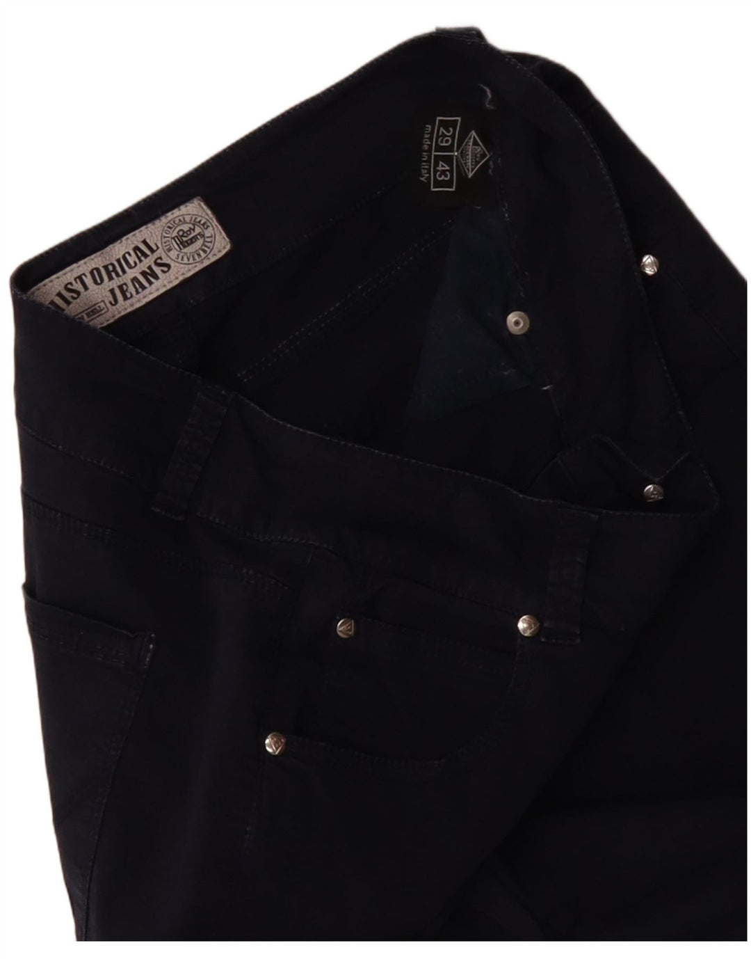 ROY ROGERS Pantaloni casual subțiri pentru femei L29 L34 Bumbac bleumarin