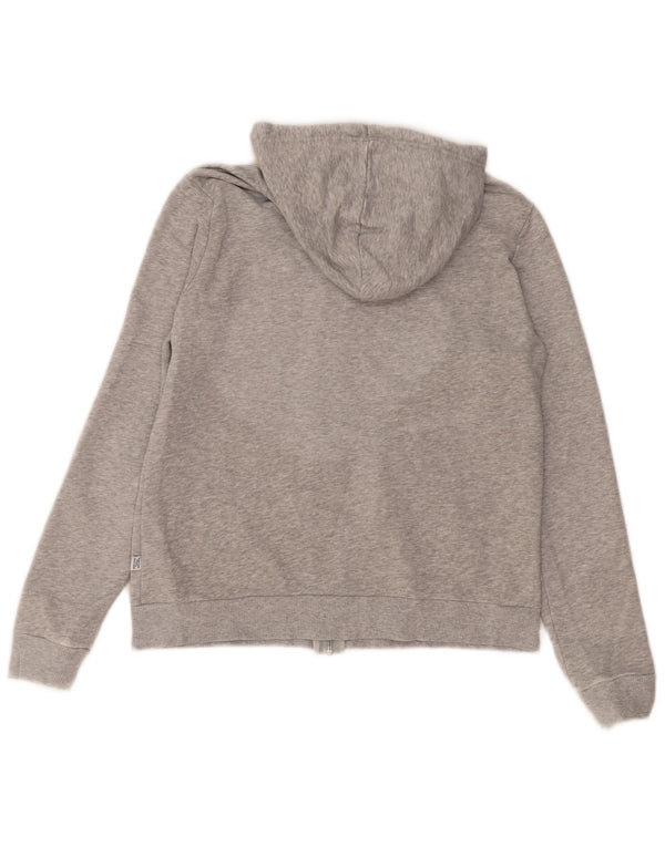 Pulover Puma pentru femei cu fermoar, UK 14, bumbac, gri mare