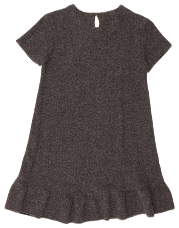 Zara Fete Rochie A-Line Grafică 11-12 Ani Bumbac Gri