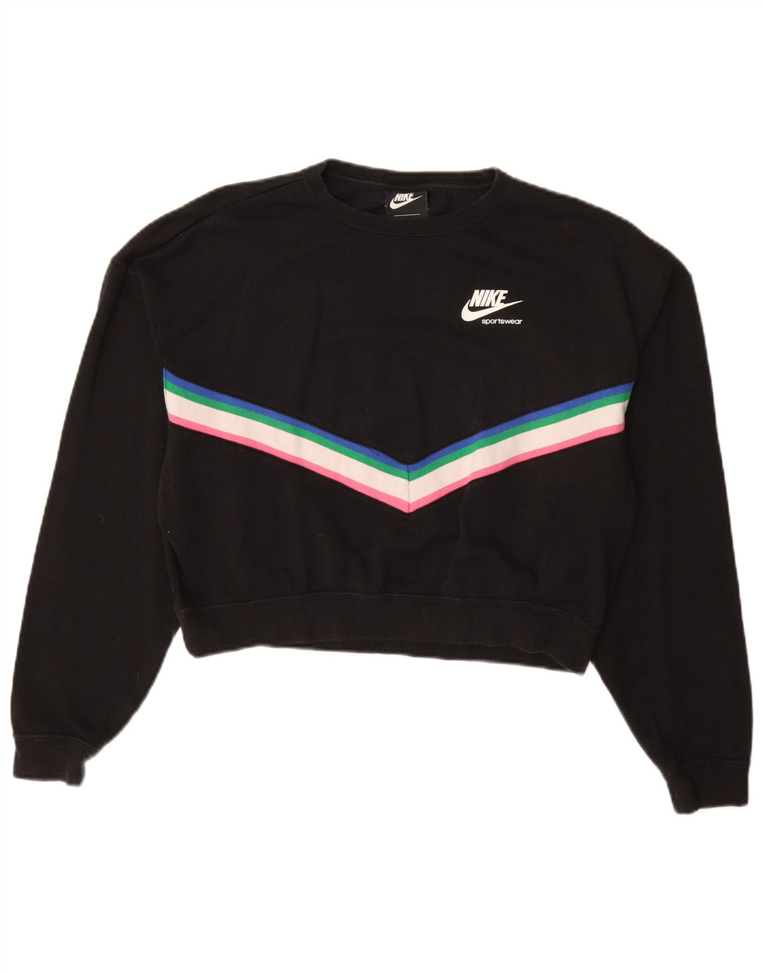 Pulover cu grafic supradimensionat NIKE pentru femei UK 10 Mic Negru
